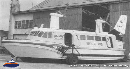 SRN2 with Westland -  (credit: The <a href='http://www.hovercraft-museum.org/' target='_blank'>Hovercraft Museum Trust</a>).
